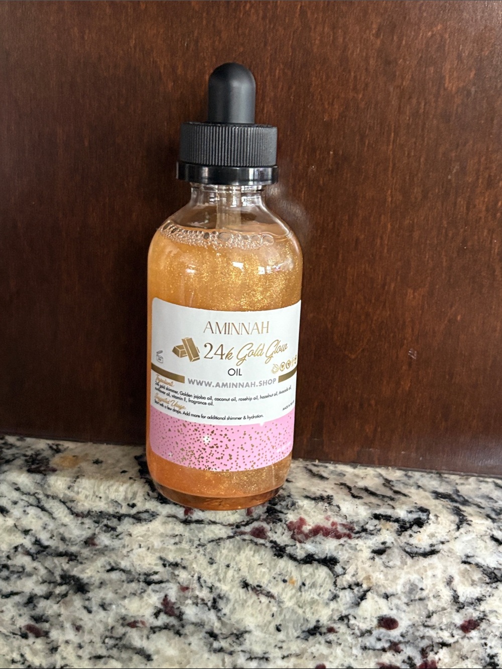 Aminnah 24k Gold Glow Body Oil